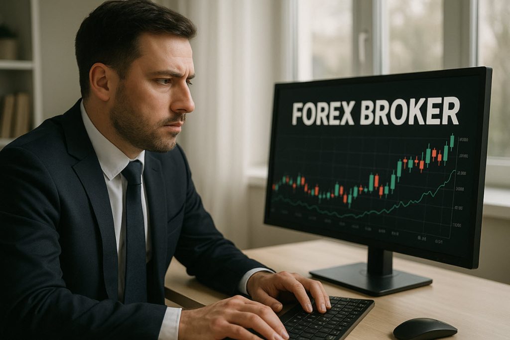 Forex broker illustration picture.